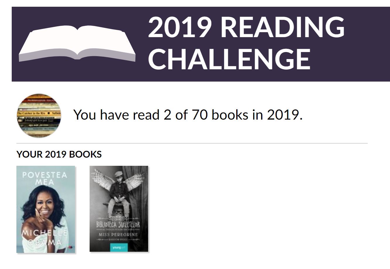 Goodreads reading challenge carturia.ro